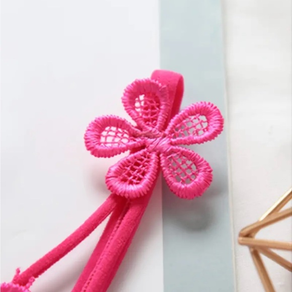 Butterfly Lace Embroidered Thong, Transparent Open File Sexy Pearl Panties - Picture 3 of 6